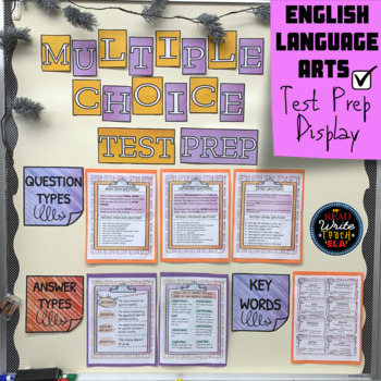 Preview of Multiple-Choice: English Language Arts Test Prep Bulletin Board 