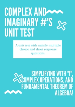 Preview of Imaginary Numbers Test