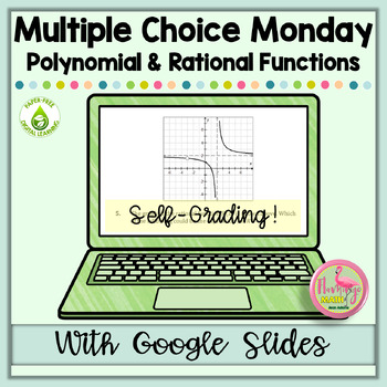 Preview of Multiple Choice Monday Polynomial and Rational Functions (AP Precalculus)