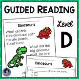 Kindergarten End of the Year Dinosaurs Reading Comprehensi