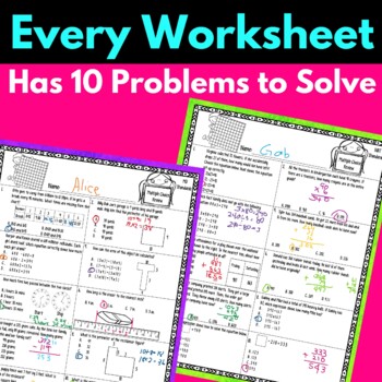 3rd grade math worksheets multiple choice test prep review tpt