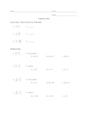 Multiple-Choice Solving Proportions Quiz -- Student Respon