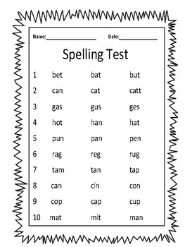 Multiple Choice Spelling Tests by Charlie's Creations | TpT