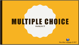 Multiple Choice Template Distance Learning