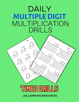 Preview of Multiple Digit Multiplication drills( Master Cross-Multiplying)