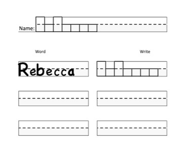 Preview of Over 60 Editable Excel Worksheets with fillable letters & boxes + PDF printables