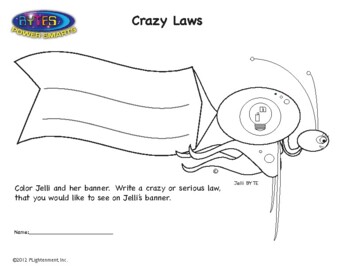 Preview of Multiple Intelligence:  Creativity for Story #6 - Crazy Laws
