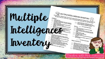 Preview of Multiple Intelligences Inventory
