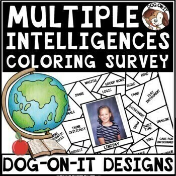 Preview of Multiple Intelligences Survey and Activities Learning Styles Posters Worksheets