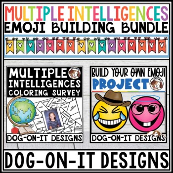 Preview of Multiple Intelligences Survey and Build Your Own Emoji Scene Bundle