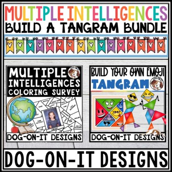Preview of Multiple Intelligences Survey and Build Your Own Tangram Scene Bundle