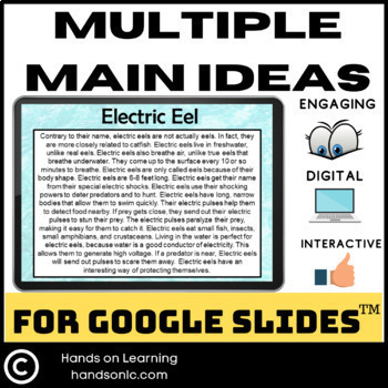 Preview of Multiple Main Ideas for Google Slides