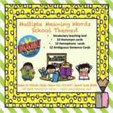 Multiple Meaning Boom Cards - School Themed