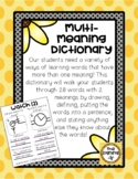 Multiple Meaning Dictionary