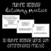 Multiple Meaning Practice