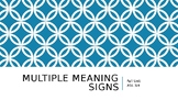 Multiple Meaning Signs