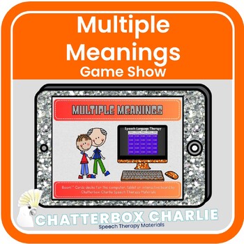 Multiple Meaning Trivia Game Show for Boom Cards