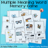 Multiple Meaning Words Memory Game