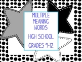 Multiple Meaning Word Stars Level 4