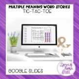 Multiple Meaning Word Tic Tac Toe Google Slides