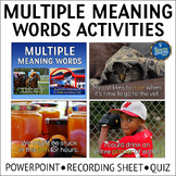 Multiple Meaning Words PowerPoint Activities