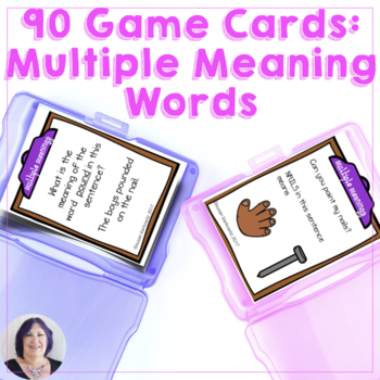 Preview of Multiple Meaning Words 90 Game Cards for Speech Language Therapy