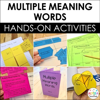 Preview of Multiple Meaning Words Activities
