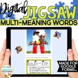 Multiple Meaning Words Activity | Digital Jigsaw Puzzle fo