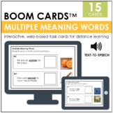 Multiple Meaning Words BOOM CARDS™ | Digital Task Cards