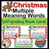 Multiple Meaning Words Boom Cards Christmas Themed Digital