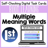 Multiple Meaning Words Boom Cards | Distance Learning