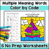 Multiple Meaning Words Color by Code