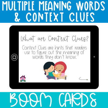 Preview of Multiple Meaning Words & Context Clues Boom Cards