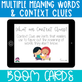Multiple Meaning Words & Context Clues Boom Cards