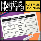 Multiple Meaning Words Worksheets
