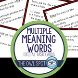Multiple Meaning Words Digital Task Cards Test Prep