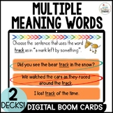 Multiple Meaning Words Boom Cards