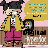 Multiple Meaning Words Hyperdoc