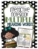 Multiple Meaning Words - Interactive Notebook Pages