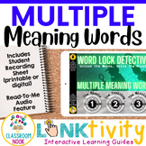 Multiple Meaning Words LINKtivity® | Word Work Center | Mo