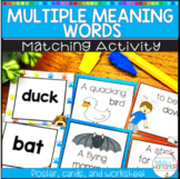 Multiple Meaning Word Activities (Homographs)