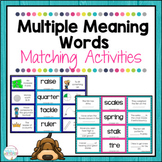 Multiple Meaning Words Matching Activities