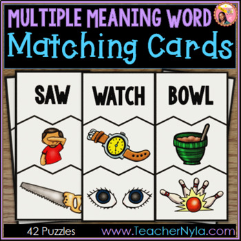 Preview of Multiple Meaning Words - Matching Cards