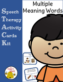 Multiple Meaning Words Picture and Task Cards (STACK)
