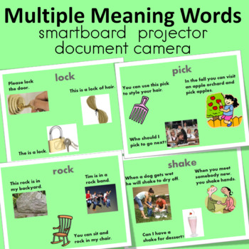 Preview of Multiple Meaning Words (49 words) Presentation