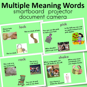 Preview of Multiple Meaning Words Lesson