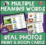 Multiple Meaning Words Print & Digital Real Photo Cards fo