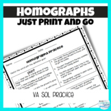 Homographs / Multiple Meaning Words SOL Test Prep