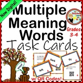 Multiple Meaning Words Task Cards (3rd-4th) NOW Digital!