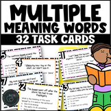 Homographs Multiple Meaning Words Task Cards Context Clues